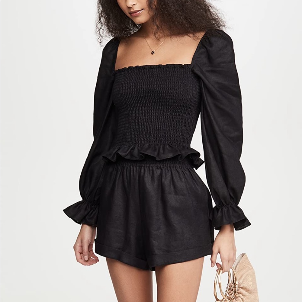 Reformation Tangerine Top in Black